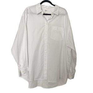 NWT GAP White Casual Button Down Shirt 2XL